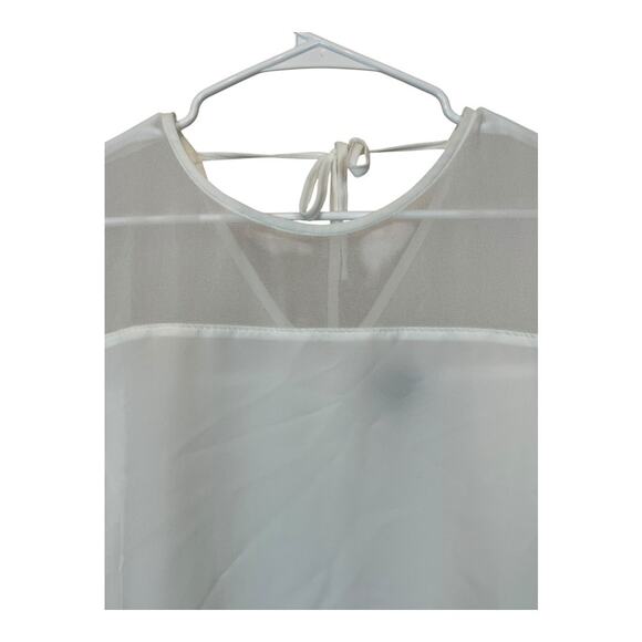 Lulus Lulu's White Blouse Shirt Boxy Loose Casual Comfy Lightweight Summer Small - Picture 2 of 6